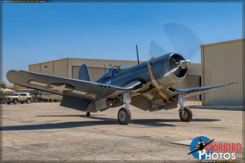 Planes of Fame - August 6, 2016 - side view of corsair