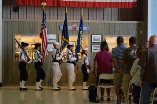 Planes of Fame - August 6, 2016 - side view of color guard