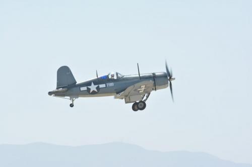 Planes of Fame - August 6, 2016 - corsair in flight
