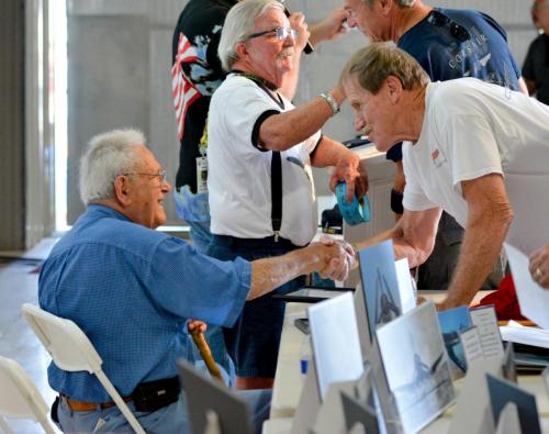 Planes of Fame - August 6, 2016 - men shaking hands