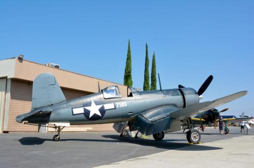 Planes of Fame - August 6, 2016 - side shot of corsair